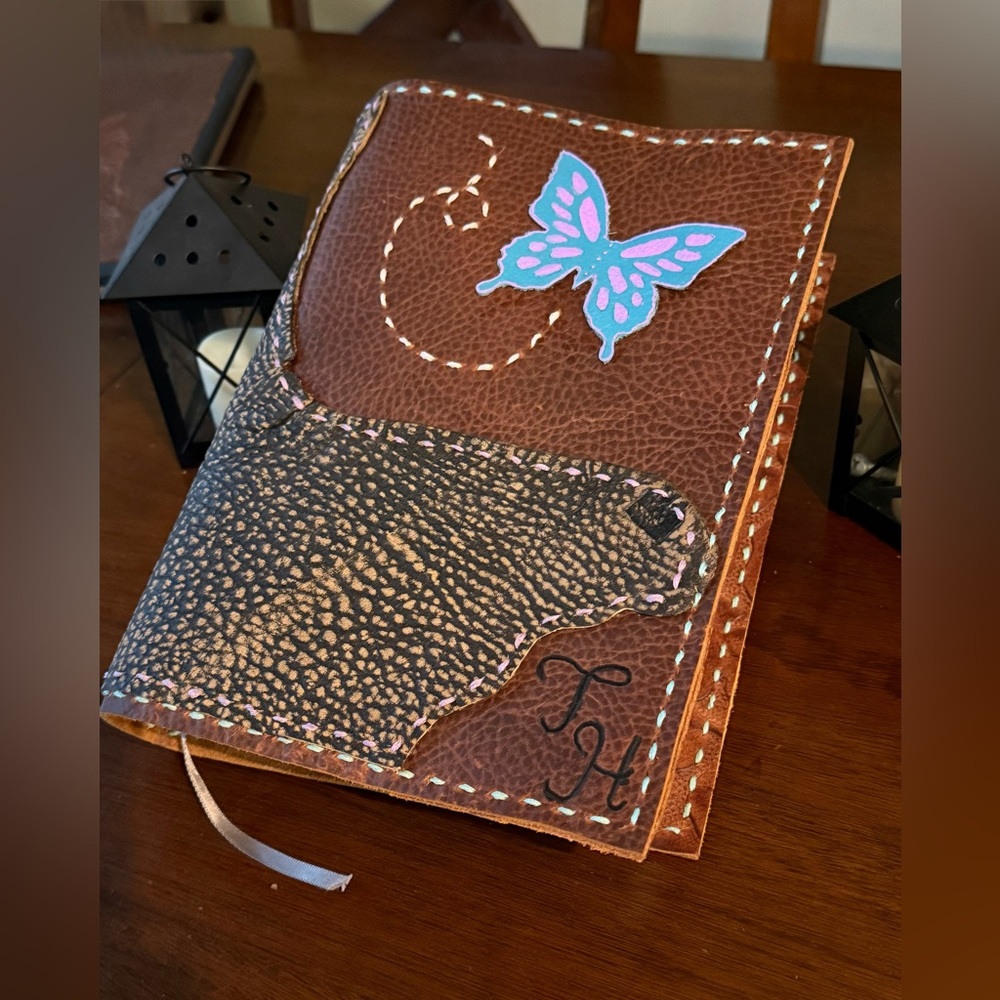 Made to Order! Custom hand-sewn leather covers.